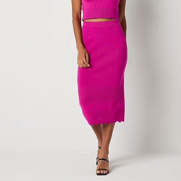Bold Elements Womens A-Line Skirt - Fuchsia Sz M 925044 - Picture 1 of 9